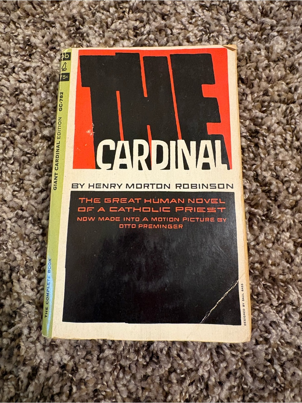 1963 The Cardinal by Henry Morton Robinson